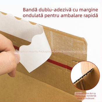 Cutie de carton rezistentă, cu fermoar, pentru ambalaje cosmetice, cutie ușor de deschis, fără bandă adezivă