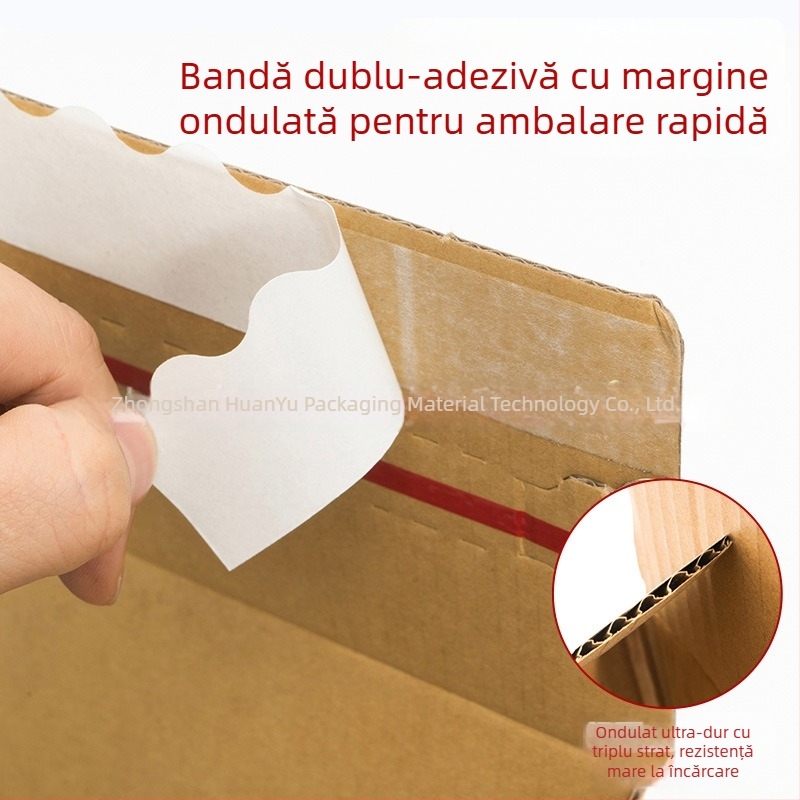 Cutie de carton rezistentă, cu fermoar, pentru ambalaje cosmetice, cutie ușor de deschis, fără bandă adezivă