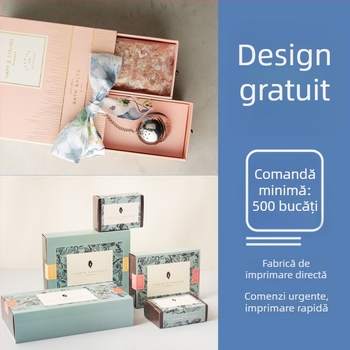 Cutie cadou cu capac rabatabil pentru îngrijire a pielii și cosmetice, ambalaj personalizat pentru suplimente alimentare