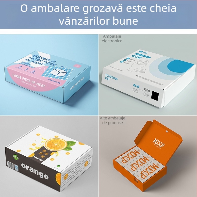 Cutie cadou cu capac rabatabil pentru îngrijire a pielii și cosmetice, ambalaj personalizat pentru suplimente alimentare