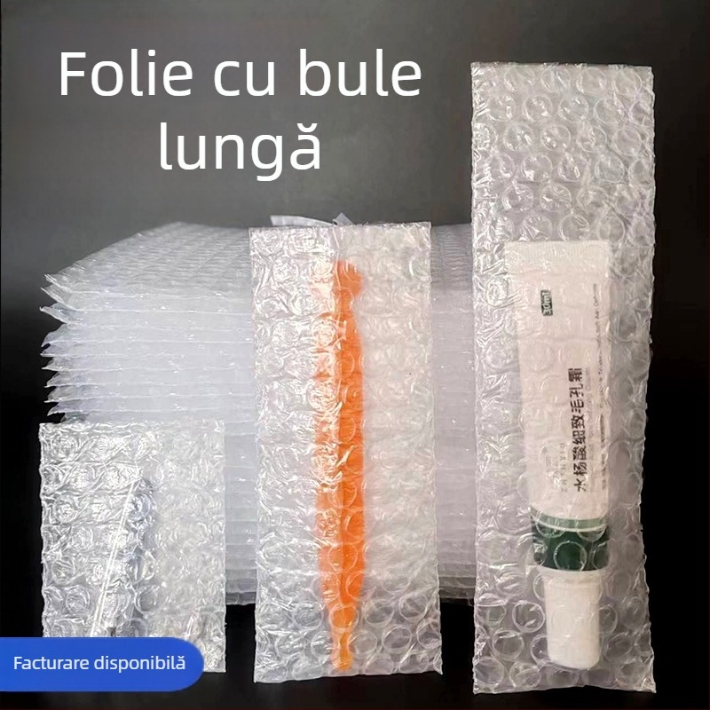 Saci mici cu bule pentru ambalare, benzi lungi de folie cu bule impermeabile, folie antișoc pentru ambalare
