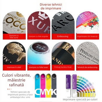 Cutie de ambalaj din Kraft pentru role de hârtie de copt, cutie color, cutie mică pentru folie alimentară, imprimare pe ambalaj