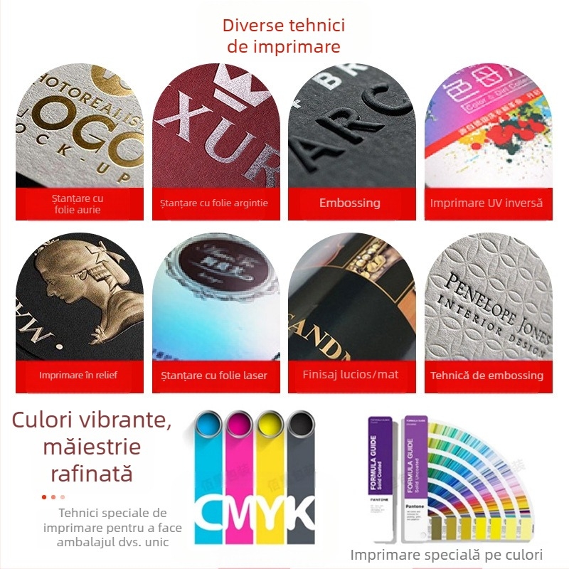 Cutie de ambalaj din Kraft pentru role de hârtie de copt, cutie color, cutie mică pentru folie alimentară, imprimare pe ambalaj