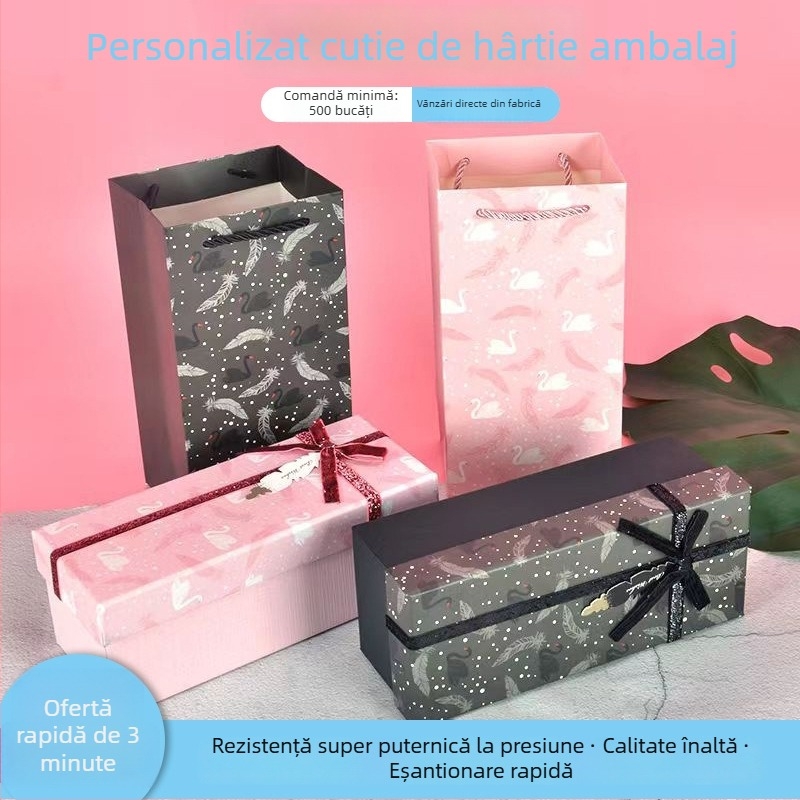 Cutii albe din carton personalizate, cutii în formă de avion cu imprimare color, sacoșe cadou de nuntă, ambalaje cadou pentru haine