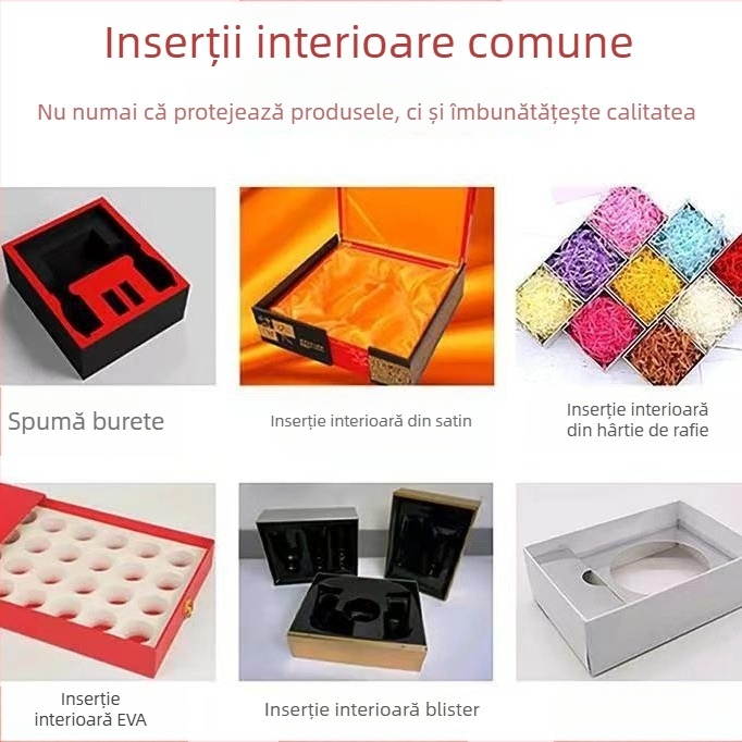 Cutie cadou pentru ceai, personalizată, de înaltă calitate, cu design capac-bază, ambalaj imprimat de lux