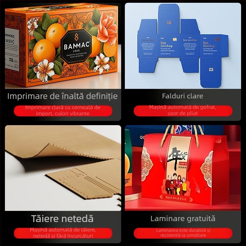 Cutii personalizate de ambalaj din carton alb, imprimare color, cutii mister, carton ondulat, cutie în formă de avion