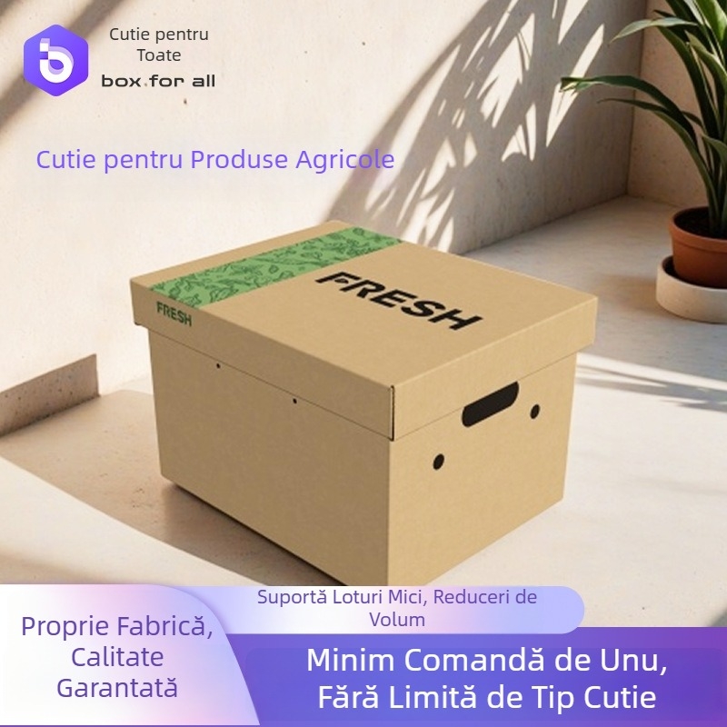 Cutie cadou din carton ondulat, cu capac superior și inferior, personalizare în loturi mici