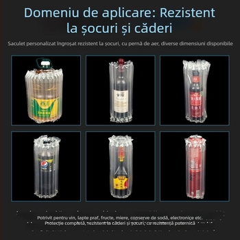 Geantă cu coloană de aer pentru obiecte fragile, ambalaj amortizant, personalizabil