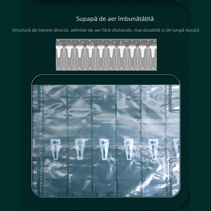 Geantă cu coloană de aer pentru obiecte fragile, ambalaj amortizant, personalizabil