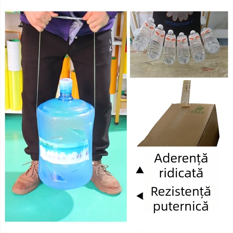 Bandă transparentă de sigilat pentru birou, cu zgomot redus pentru ambalare