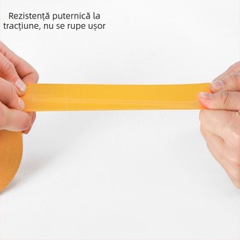 Bandă de sigilare pentru ambalaje, bandă BOPP rezistentă la apă, bej transparent, lungime 130 m, lățime 45–55 mm