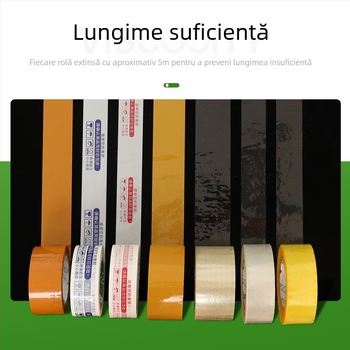 Bandă de ambalare cu siglă personalizată, bandă adezivă transparentă, bandă de siguranță bej pentru carton