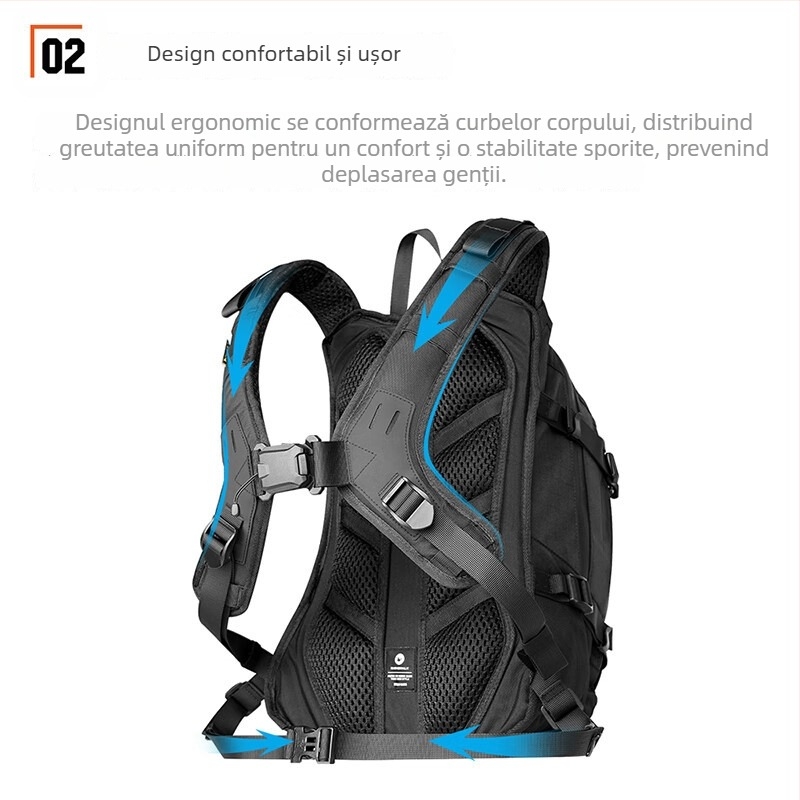 Rhinowalk Geantă pentru cască de motocicletă, rucsac impermeabil pentru echipament și depozitare