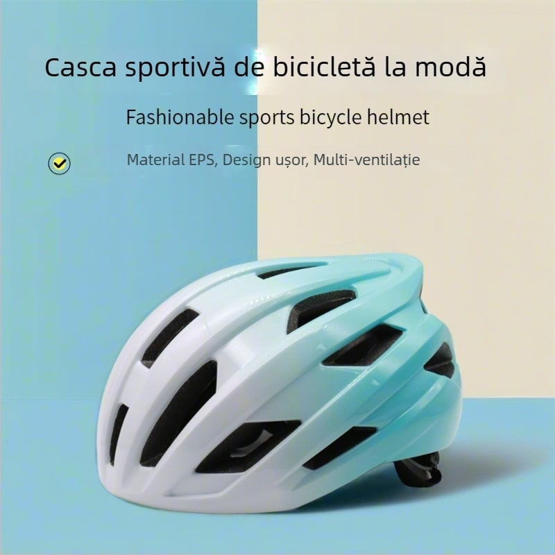 Cască de bicicletă respirabilă, unisex, cu design integrat pentru biciclete de munte și de drum