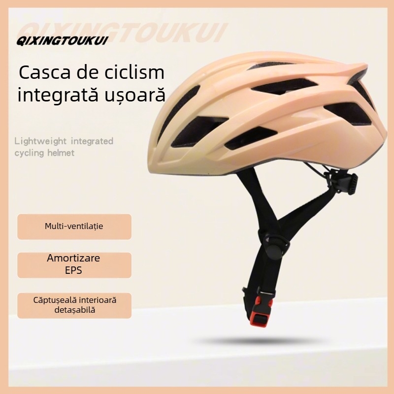 Cască de bicicletă respirabilă, unisex, cu design integrat pentru biciclete de munte și de drum