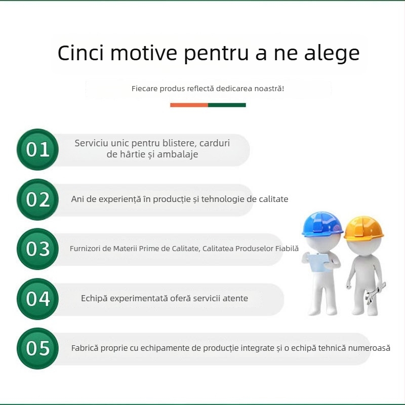 Tăviță blister PVC, cutie de ambalare transparentă, personalizabilă