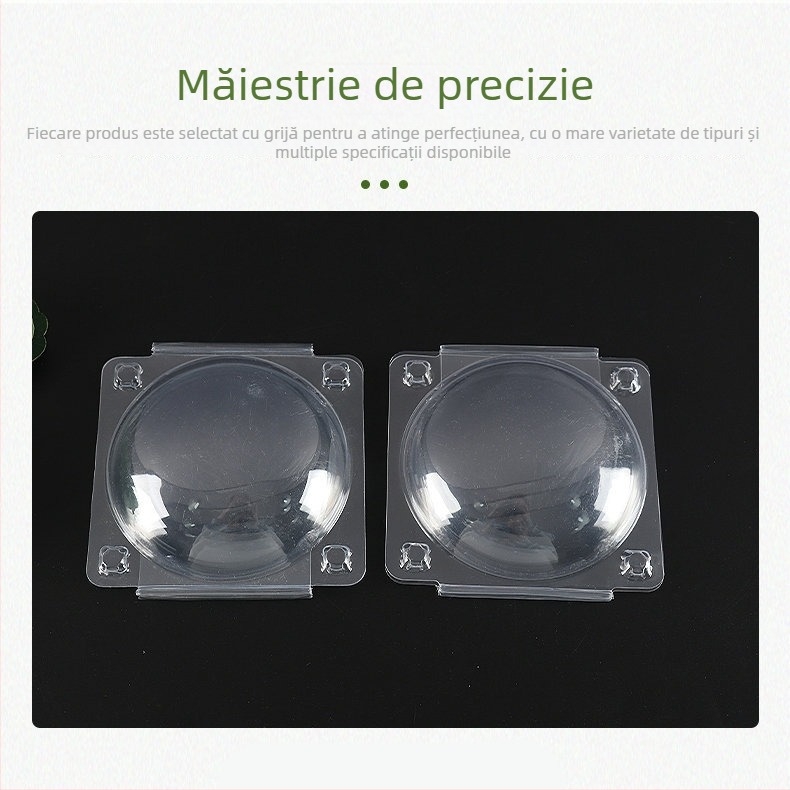 Cutie blister transparentă pliabilă pentru haine și obiecte de uz zilnic, capac blister cu model din cauciuc, tavă interioară din PET pătrată