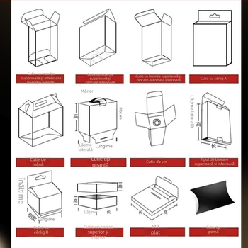 Cutie transparentă din PVC cu imprimare, PET, ambalaj ecologic transparent cu capac pentru bijuterii