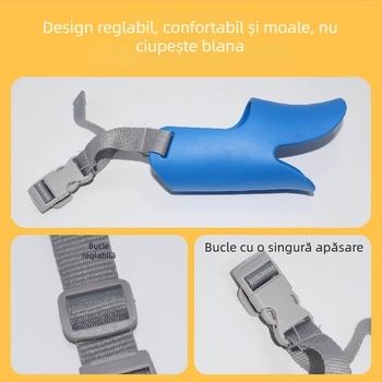 Botniță pentru câini, formă de cioc de rață, anti-lătrat și anti-inghițire a obiectelor, Teddy stil pentru pui