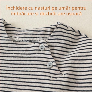 Salopetă bebeluș cu bretele, din bumbac, mâneci lungi, stil coreean, pentru primăvară-toamnă, pentru băieți 1–3 ani