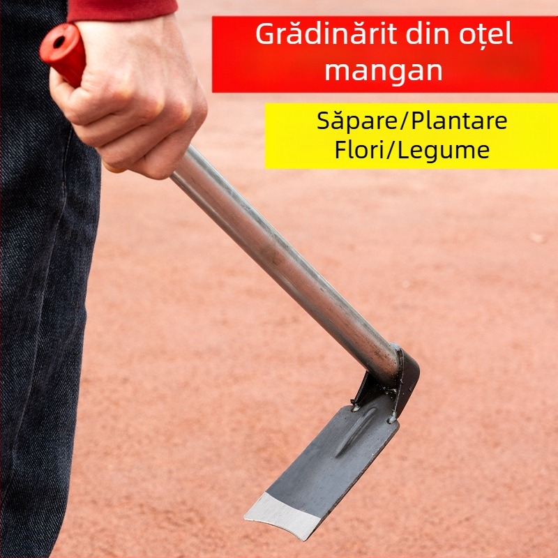 Sapa de grădină din oțel, multifuncțională pentru plivit și săpat pentru flori și legume