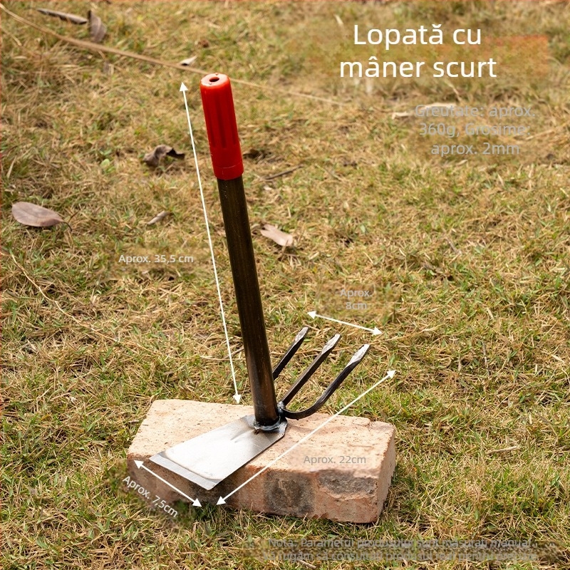 Sapa de grădină din oțel, multifuncțională pentru plivit și săpat pentru flori și legume