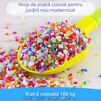 Joc cu nisip colorat pentru copii, pietre de 2–3 mm, nisip lavabil