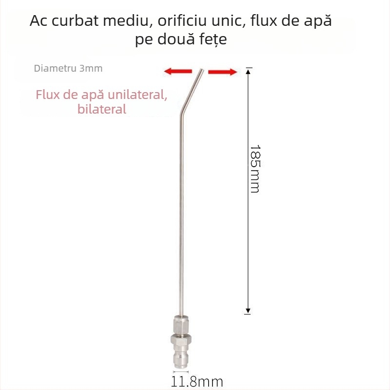 Duză de pulverizare din oțel inoxidabil, cu conectare rapidă pentru mașina de spălat haine – duză multifuncțională