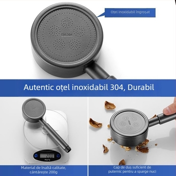 Cap de duș SUS304 din oțel inoxidabil, anti-blocare, demontabil și lavabil, duș manual sub presiune