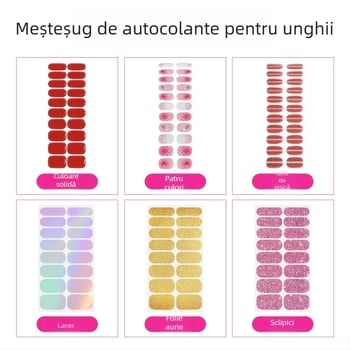 Autocolante personalizate pentru unghii gel DIY, autocolante pentru unghii copii