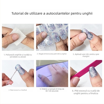 Autocolante personalizate pentru unghii gel DIY, autocolante pentru unghii copii