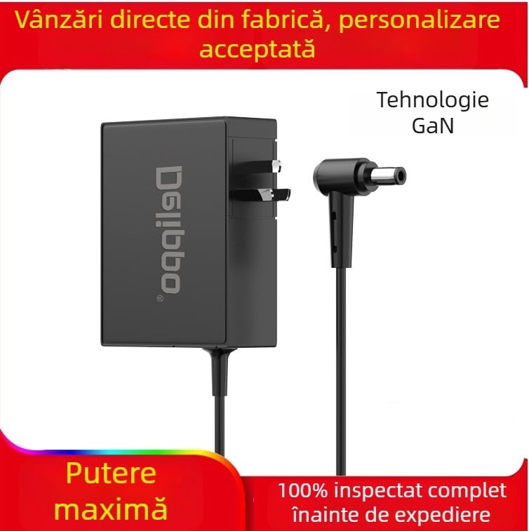 Delippo Adaptor portabil de alimentare pentru mașină 12V 15A 10A 8A convertor universal auto