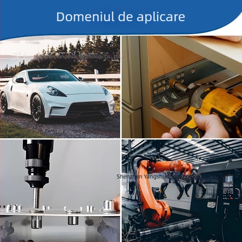 Kit de 165 bucăți rivet-nuts din oțel inoxidabil 304, M3–M10, cap plat, model cu nervuri verticale