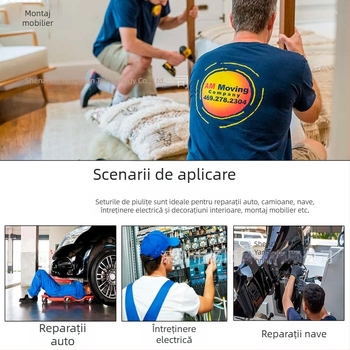Două cutii de piulițe rivet, 400 bucăți, cap plat, caneluri verticale, oțel carbon, zincat, dimensiuni metrice și imperiale