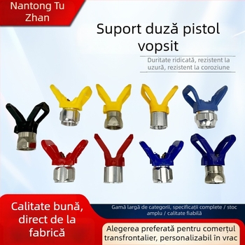 Suport duză pentru pulverizator fără aer, accesorii pentru pistolul de pulverizare, suport de duză rezistent la uzură