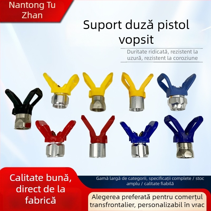 Suport duză pentru pulverizator fără aer, accesorii pentru pistolul de pulverizare, suport de duză rezistent la uzură