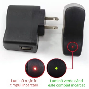 Încărcător USB cu schimbare de culoare, 5V 1A, cu indicator