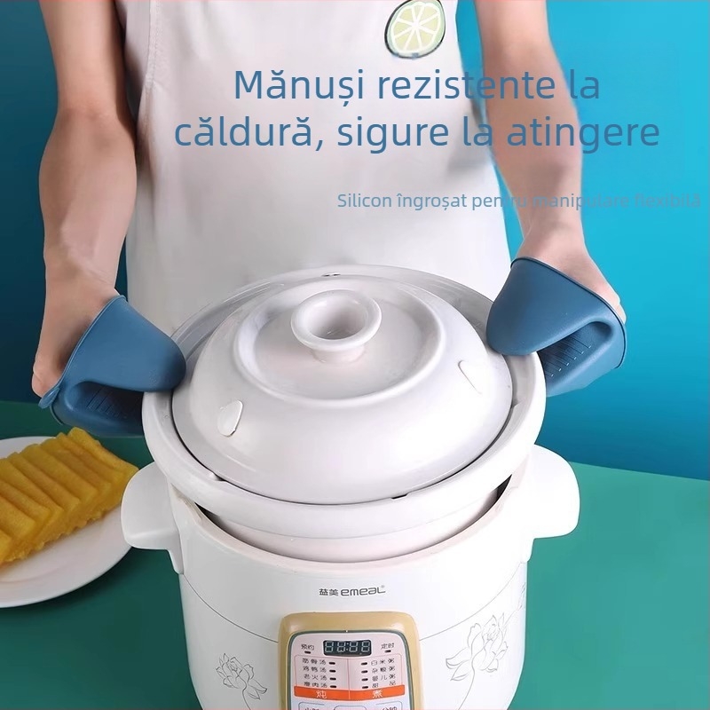 Clip din oțel inoxidabil pentru boluri și farfurii, multifuncțional, antiderapant și anti-arzire
