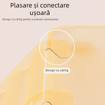 Scară transparentă din acrilic pentru hamster, cu platformă, antiderapantă, decor pentru animale de companie mici