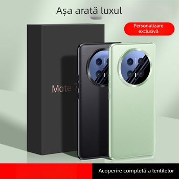 Carcasă Huawei Mate70 Series cu acoperire totală, piele artificială și lentilă acrilică, stil business lux modern