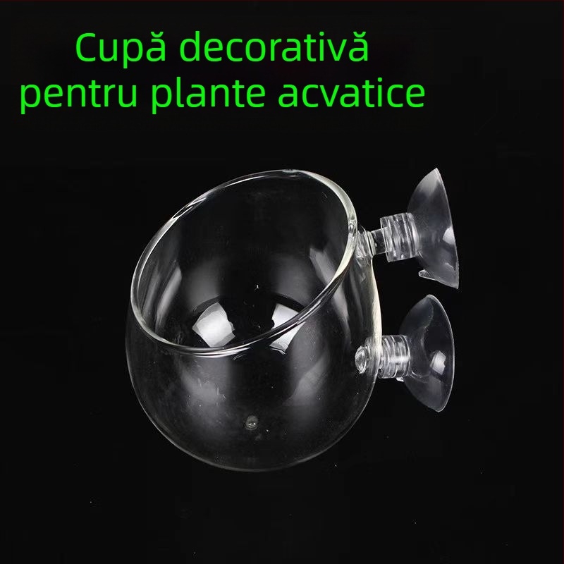 Cupă mini pentru amenajare acvatică în acvariu cu plante acvatice