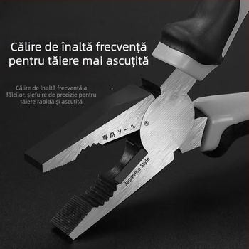 Clește cu vârf subțire și clește cu cap de tigru, set de trei bucăți, multifuncțional