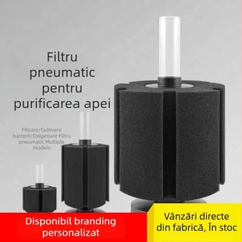 Filtru pentru acvariu cu bumbac biochimic, aerare pneumatică, filtrare silențioasă și curățare automată