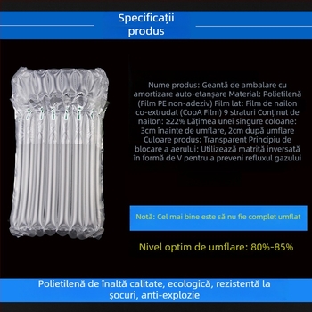 Geantă cu coloane de aer de 20, 43 cm, rolă de coloane cu bule, material de ambalare îngroșat