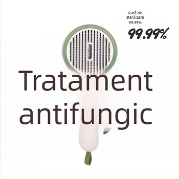 Pieptene pentru pisici și câini, pentru îndepărtarea părului și îngrijire antibacteriană; instrument de grooming pentru animale de companie
