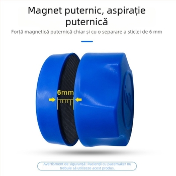 Racletă magnetică mini pentru acvariu, cu burete, pentru curățarea algenelor de pe sticlă