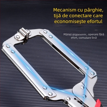 Clește industrial greu pentru plăci ceramice, de tip C, cu deschidere mare, multifuncțional