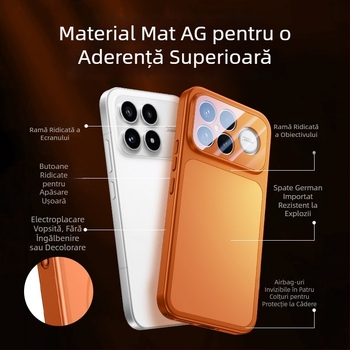 Husa de protecție Yicheng pentru Redmi K90 Pro Max – anti-amprente, rezistentă la cădere, nu blochează difuzoarele, PC mat, design minimalist