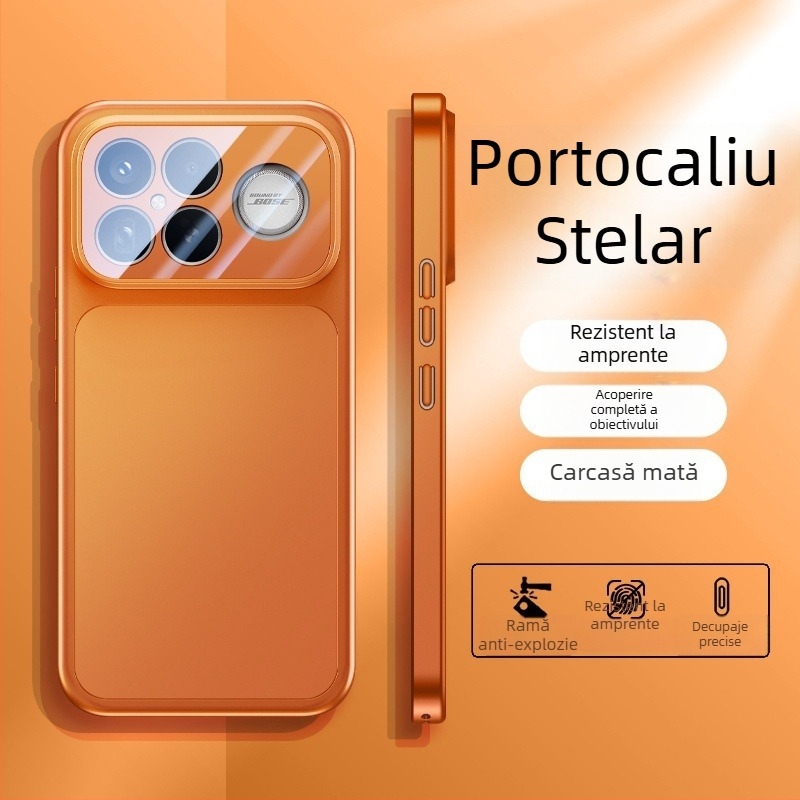 Husa de protecție Yicheng pentru Redmi K90 Pro Max – anti-amprente, rezistentă la cădere, nu blochează difuzoarele, PC mat, design minimalist