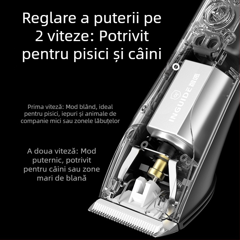 Trimmer inteligent pentru animale de companie, pentru câini – mașină de tuns electrică profesională, cu putere mare